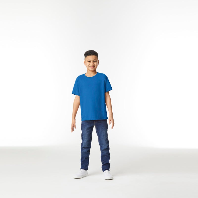 Gildan Youth Heavy Cotton T-Shirt, Style G5000B, 2-Pack, Royal, Small - Image 5